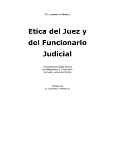 Etica del Juez y del Funcionario Judicial