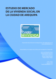 estudio de mercado de la vivienda social en la ciudad de arequipa
