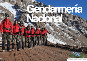 Suplemento Alta Montaña - Gendarmeria Nacional Argentina
