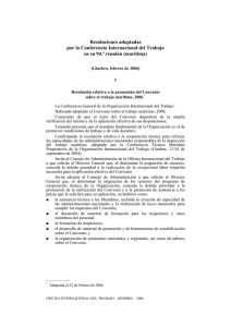 Resoluciones adoptadas por la CIT en su 94.ª reunión (marítima)