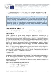 La cohesión económica, social y territorial