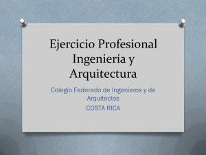 Ejercicio Profesional Ingeniería y Arquitectura
