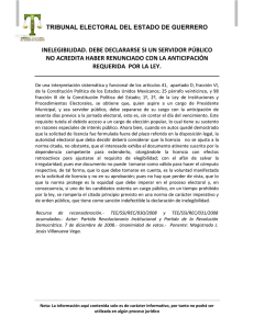 SSI037.1EL1 - Tribunal Electoral del Estado de Guerrero