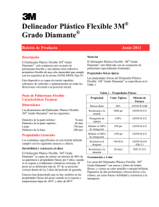 Delineador Plástico Flexible 3M Grado Diamante