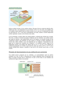 Principio de funcionamiento de una calefacción por aerotermia