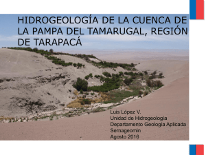 Hidrogeología de la cuenca de la Pampa del Tamarugal, Región de