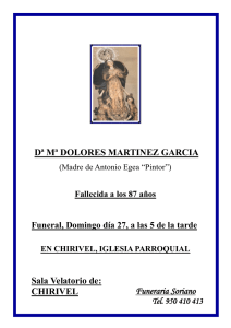 Funeraria Soriano Dª Mª DOLORES MARTINEZ GARCIA Sala