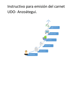 Instructivo para emisión del carnet UDO- Anzoátegui.