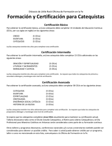 Formación y Certificación para Catequistas