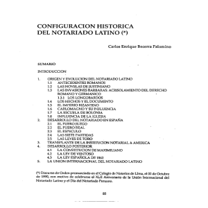 configuracion historica del notariado latino