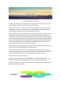 Acta del Primer Mitin de RIDECA - Red Iberoamericana de Estudios