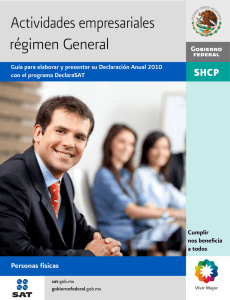 Actividades empresariales (Régimen general)