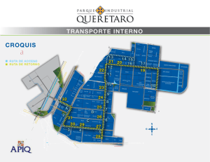 TRANSPORTE INTERNO CROQUIS - Parque Industrial Querétaro