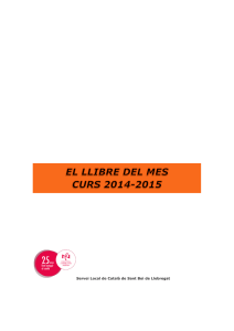 Llibres recomanats curs 2014-2015