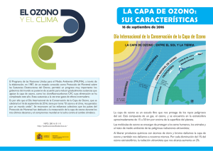 Día Internacional de la Conservación de la Capa de Ozono : 16 de