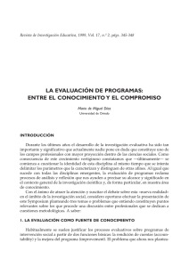 la evaluación de programas: entre el conocimiento y el compromiso