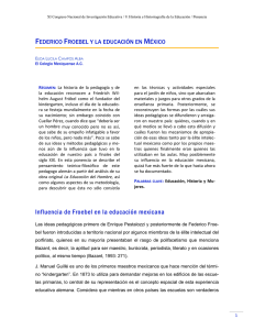 Influencia de Froebel en la educación mexicana