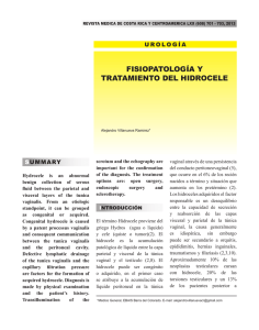 fisiopatología y tratamiento del hidrocele
