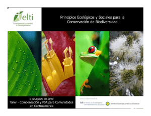 Principios Ecológicos y Sociales para la Conservación de