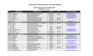 Directorio Alcaldes 2014-2018