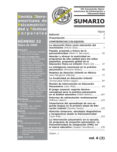 Revista Iberoamericana de Psicomotricidad y Técnicas Corporales