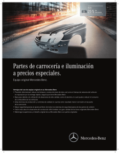 Partes de carrocería e iluminación a precios - Mercedes-Benz