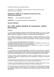 De la Red Judicial Española de Cooperación