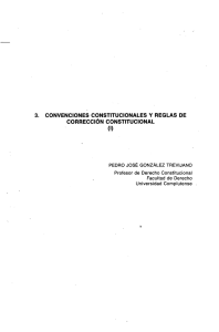 Convenciones Constitucionales y Reglas de Corrección