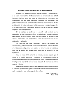 Elaboración de Instrumentos de Investigación.