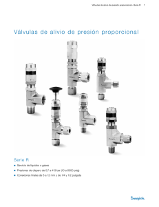 Válvulas de alivio de presión proporcional Serie R (MS-01