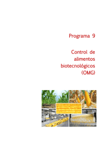 Programa 9 Control de alimentos biotecnológicos (OMG)