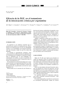 Eficacia de la PGE1 en el tratamiento de la intoxicación crónica por