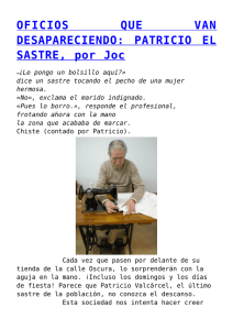 PATRICIO EL SASTRE, por Joc