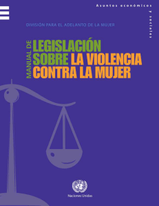 Manual de legislación sobre la violencia contra
