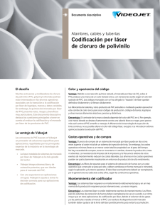 Documento descriptivo de aplicación de láser sobre PVC