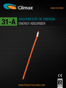 absorbedor de energía energy absorber