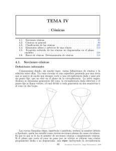 Geometría proyectiva. Cónicas y Cuádricas