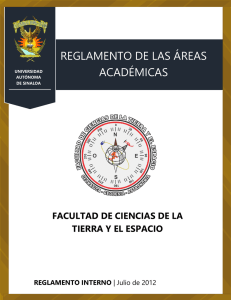 reglamento de las áreas académicas