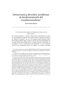 Democracia y derechos: problemas de fundamentación del
