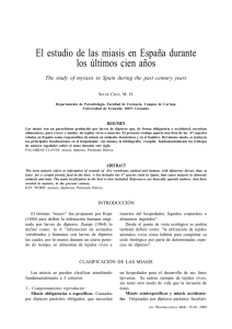 El estudio de las miasis en España durante los últimos cien años