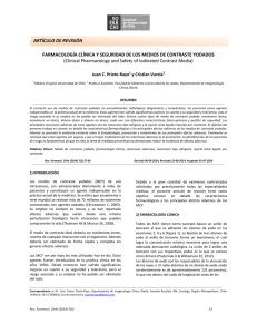 farmacología clínica y seguridad de los medios de contraste yodados