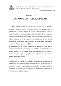 CAPÍTULO II LAS PANDILLAS JUVENILES DE LIMA