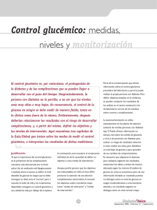 Control glucémico: medidas, niveles y monitorización