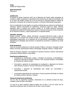 Cargo Analista SAT Regional Meta Sede Permanente Villavicencio