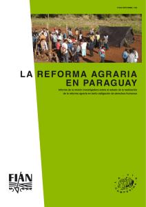 la reforma agraria en paraguay