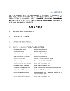 agenda - Asamblea Legislativa