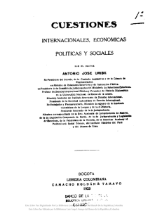 Cuestiones internacionales, económicas, políticas y sociales