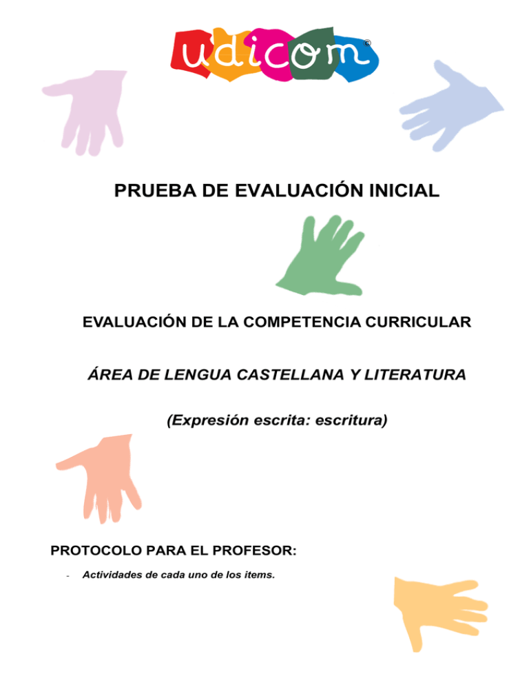 prueba de evaluación inicial