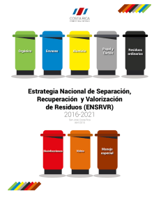 Estrategia Nacional de Reciclaje 2016
