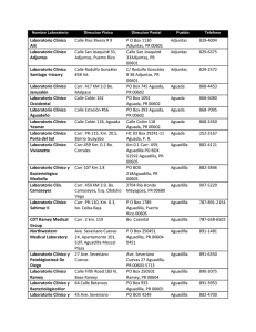 Laboratorio Clínico Aili Calle Rius Rivera # 9 P O Box 1130